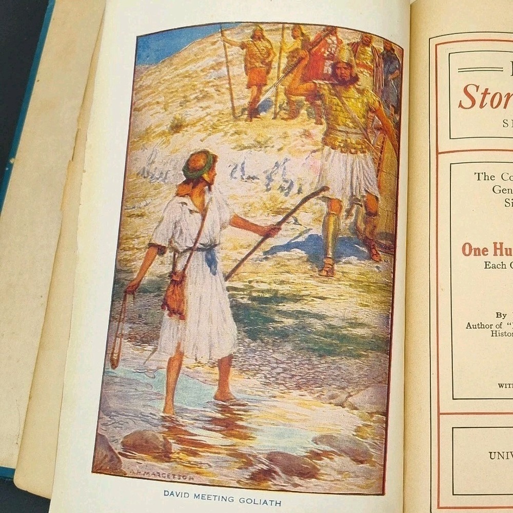 ANTIQUE Hurlbut's Story of the Bible Book 1904 Edition Stories 📸SEE📏📸 - Picture 6 of 16